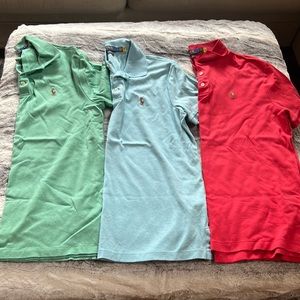 Bundle of 3 new Ralph Lauren Polo shirts SLIM FIT